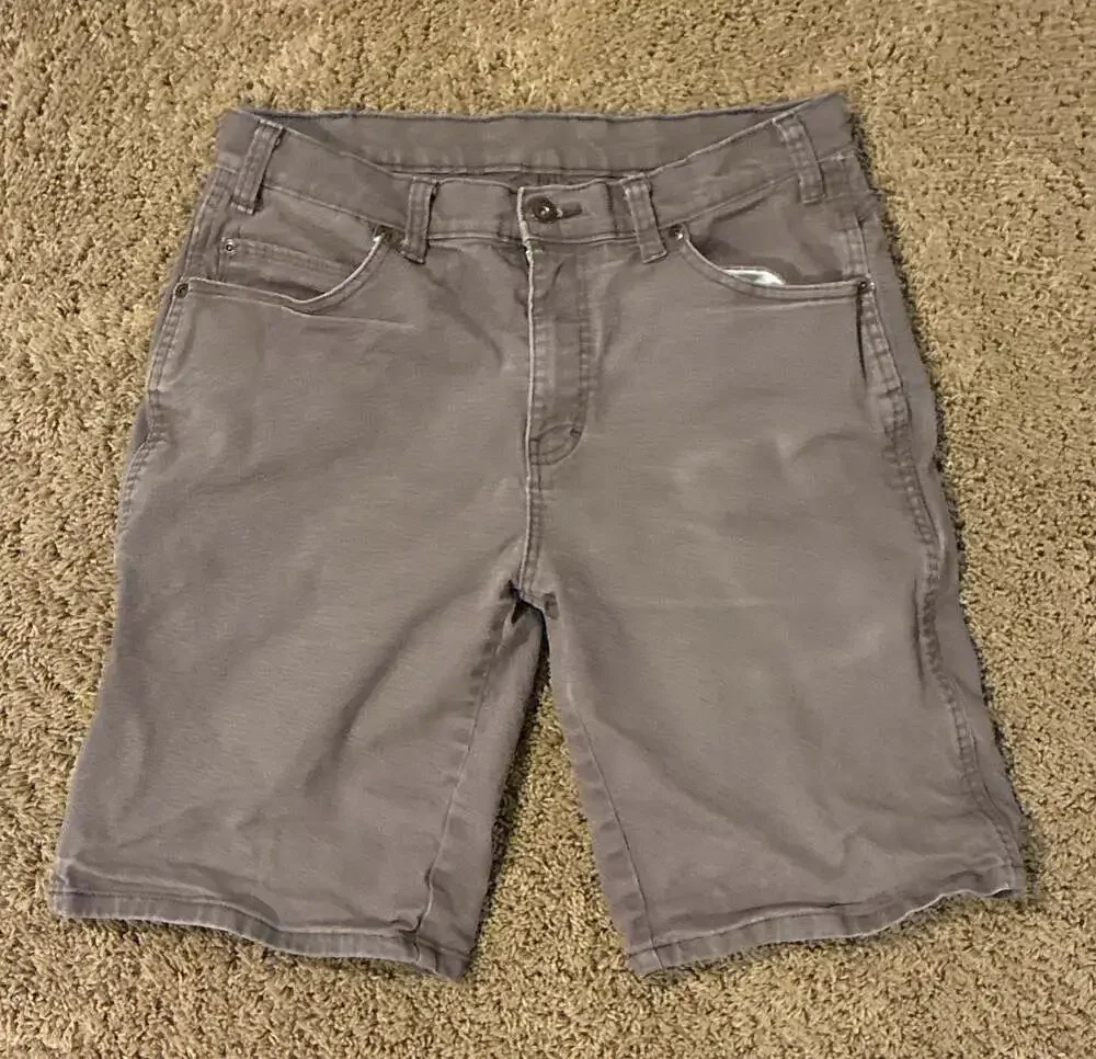 Genuine Dickies Men's Gray Utility Cargo Canvas Shorts